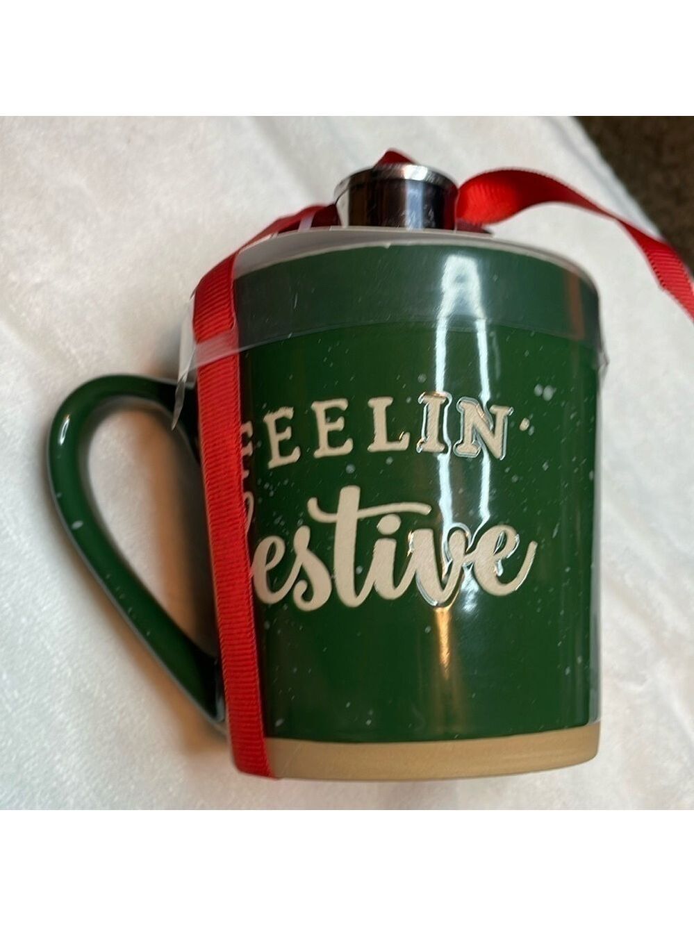 Fellin’ Festive Mug and Cookie Cutter Set NWOT
